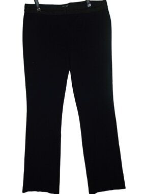 Express Pants Womens 10 Columnist Blue Gray black faux leather trim Barely Boot